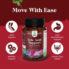 Natures Craft Uric Acid 120 Capsules vue latérale