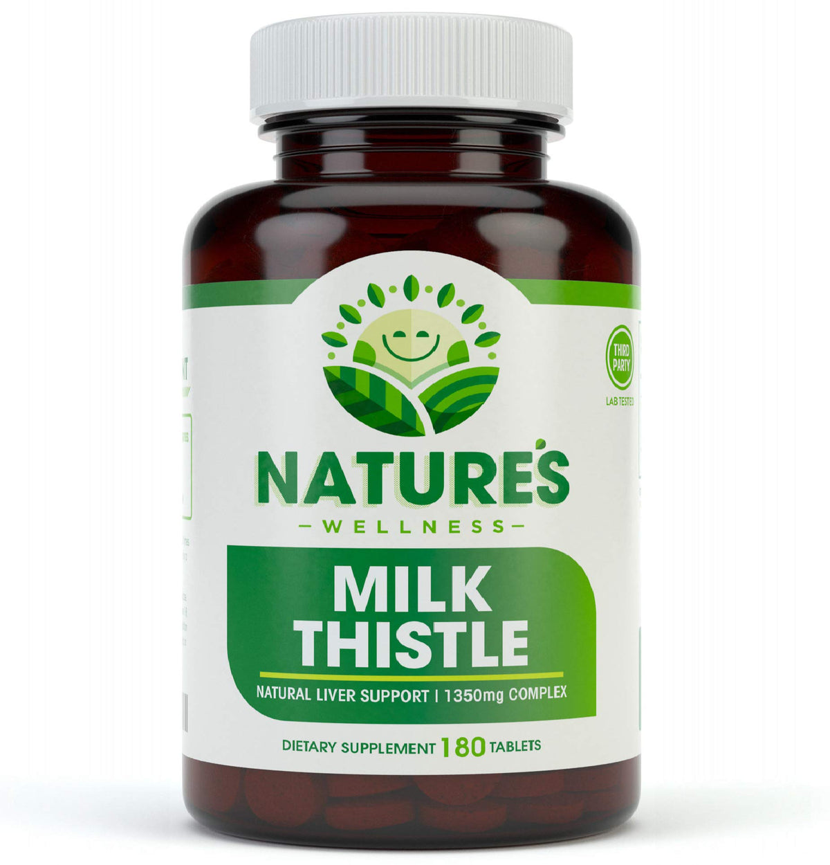 Natures Wellness Chardon-Marie 180 comprimés vue de face
