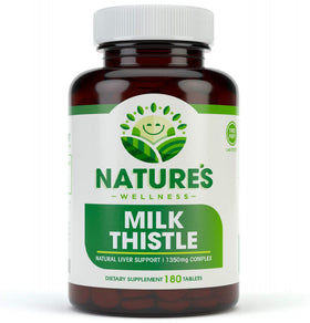 Natures Wellness Chardon-Marie 180 comprimés vue de face