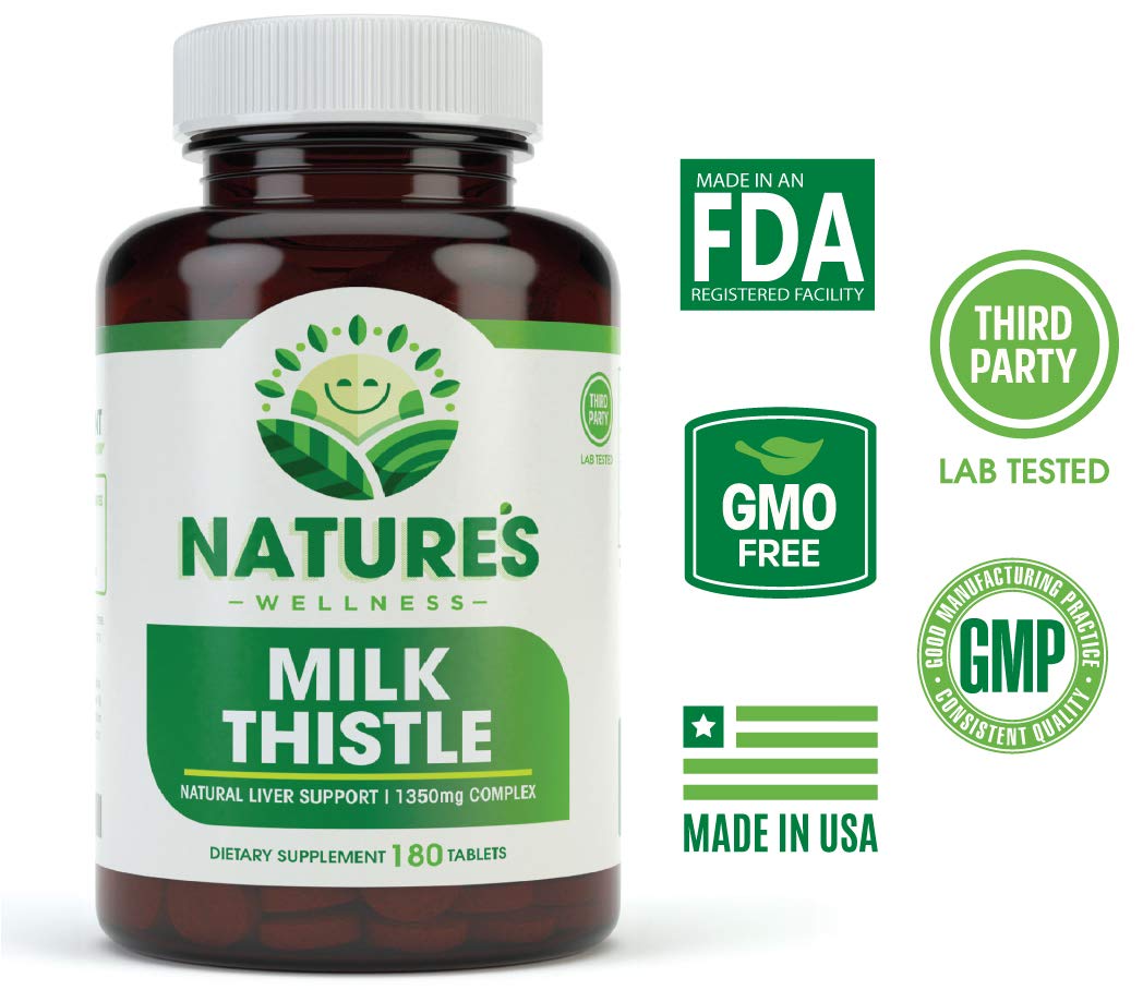 Natures Wellness Chardon-Marie étiquette du produit
