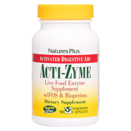 NaturesPlus Acti-Zyme 90 capsules vue de face