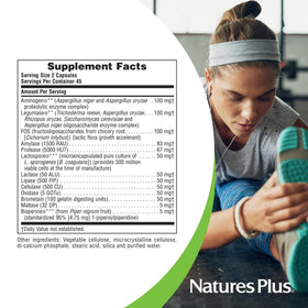NaturesPlus Acti-Zyme capsules ouvertes