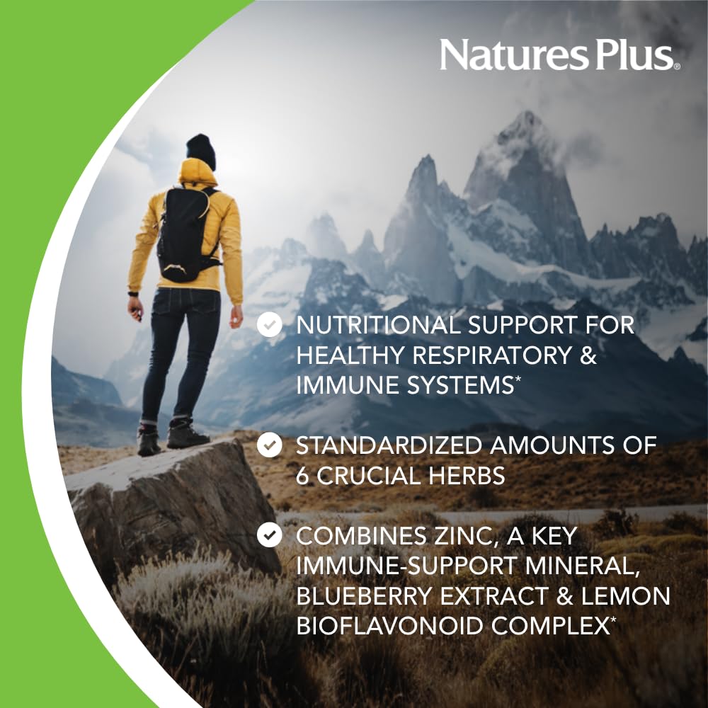 NaturesPlus Aller-7 Rx-Respiration capsules sur fond blanc