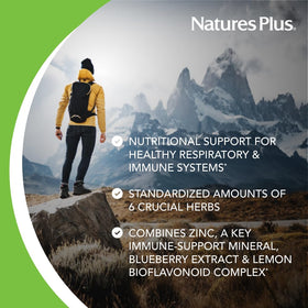 NaturesPlus Aller-7 Rx-Respiration capsules sur fond blanc