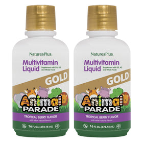 NaturesPlus Animal Parade Gold Multivitamine Liquide Enfants 16 fl oz vue avant