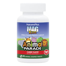 NaturesPlus Animal Parade MagKidz 90 comprimés à mâcher cerise, vue de face