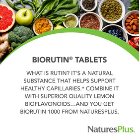NaturesPlus Biorutin 1000mg comprimés sur une table