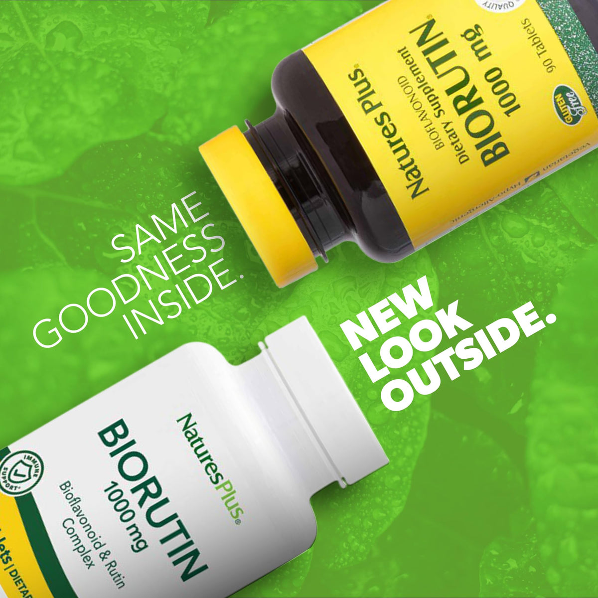 NaturesPlus Biorutin 1000mg flacon avec étiquette