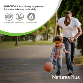 NaturesPlus Biorutin 1000mg flacon ouvert avec comprimés