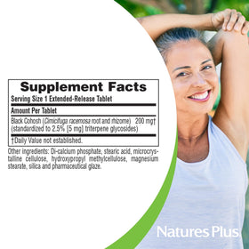 NaturesPlus Black Cohosh 30 comprimés sur une table