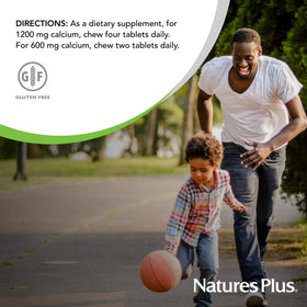 NaturesPlus Cal/Mag/Vit D3 60 Comprimés Chocolat emballage ouvert