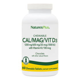 NaturesPlus Cal/Mag/Vit D3 60 Comprimés Chocolat vue avant