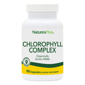 NaturesPlus Chlorophyll Complex 90 capsules front view