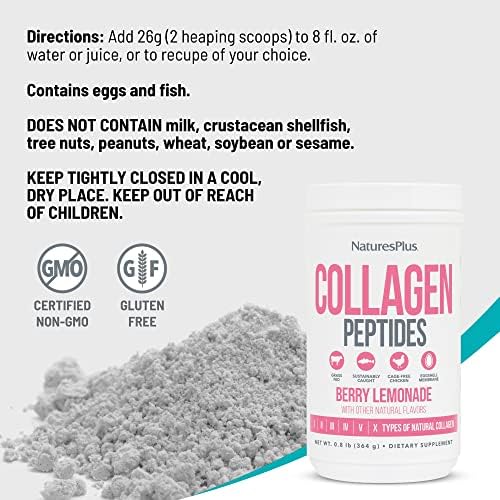 NaturesPlus Collagen Peptides 449g poudre en cuisine