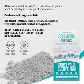 NaturesPlus Collagen Peptides emballage arrière