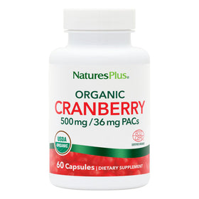 NaturesPlus Cranberry 500 mg 60 capsules vue de face