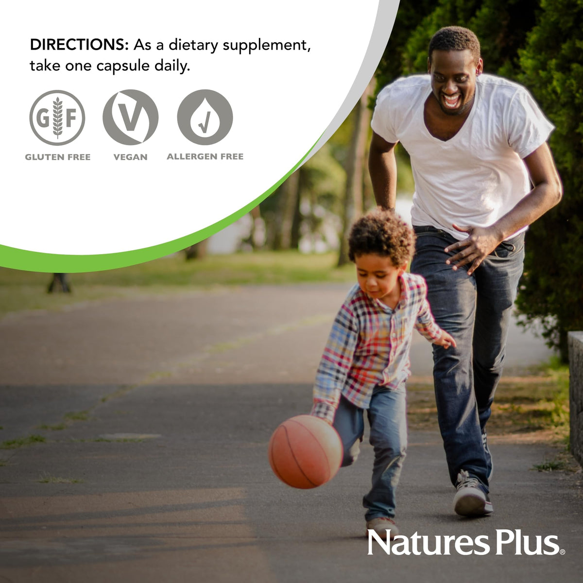 NaturesPlus DHEA-25 vue de côté de l'emballage