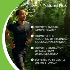 NaturesPlus Esterified Vitamin C 675 mg comprimés avec étiquette visible