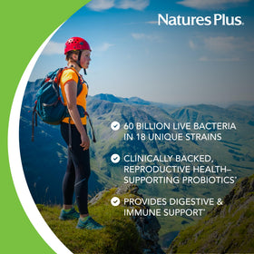 NaturesPlus GI Natural Probiotic Femmes, capsules ouvertes