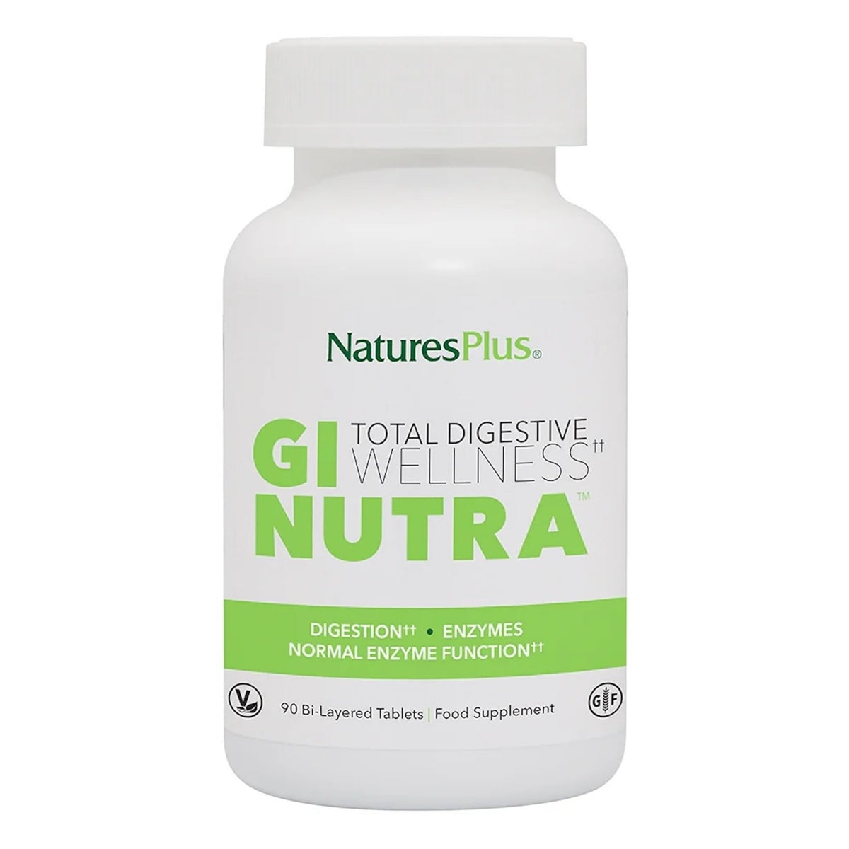 NaturesPlus GI Natural Total daily Wellness 90 comprimés bi-couches vue de face