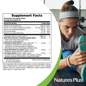 NaturesPlus GI Natural Total daily Wellness comprimés sur une table