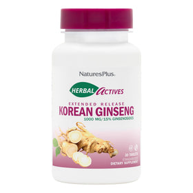 NaturesPlus Ginseng Coréen 1000 mg comprimés à libération prolongée, boîte vue de face
