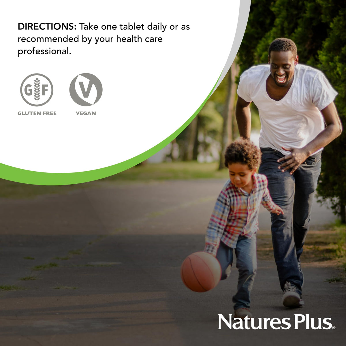 NaturesPlus Ginseng Coréen 1000 mg comprimés à libération prolongée, boîte ouverte avec comprimés visibles
