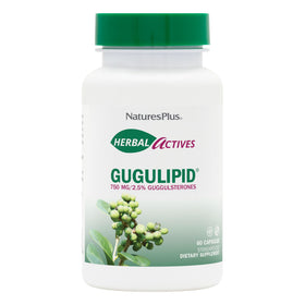 NaturesPlus Gugulipid 750 mg 60 capsules végétales vue de face