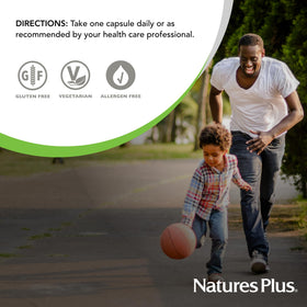 NaturesPlus Gugulipid 750 mg capsules dans leur emballage