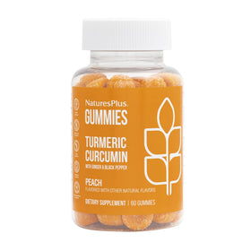 NaturesPlus Gummies Curcuma 60 gummies au goût pêche