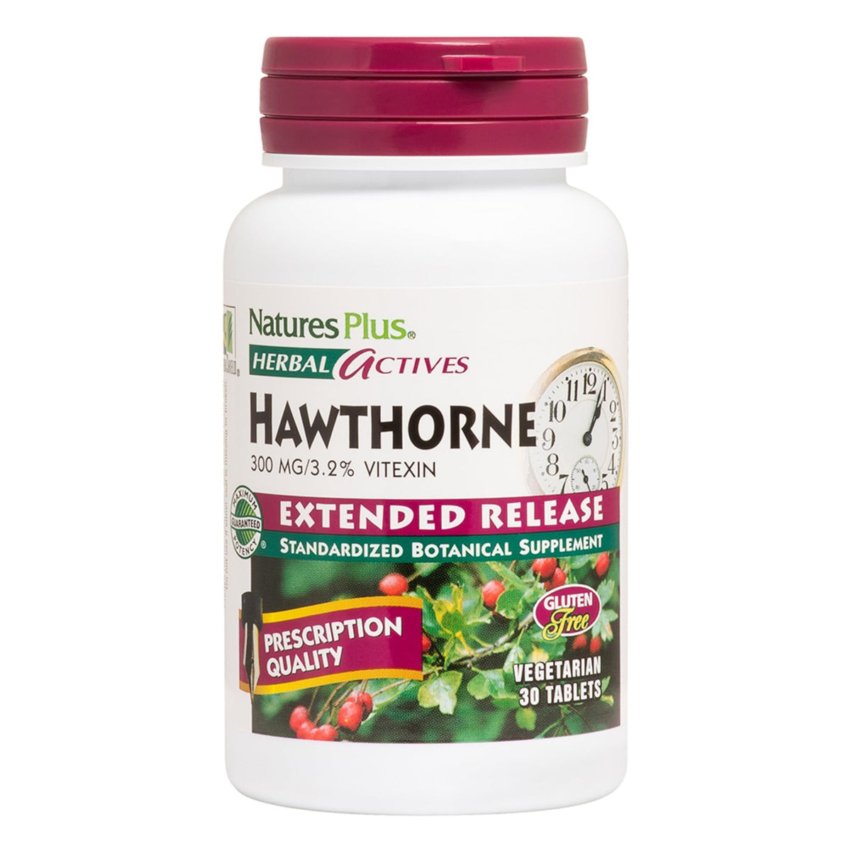 NaturesPlus Hawthorn 300 mg 30 comprimés vue avant