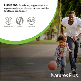 NaturesPlus Hema-Plex Fer 60 Capsules, vue de près des capsules