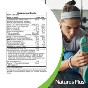 NaturesPlus Hema-Plex Fer ouvert avec comprimés à l'extérieur