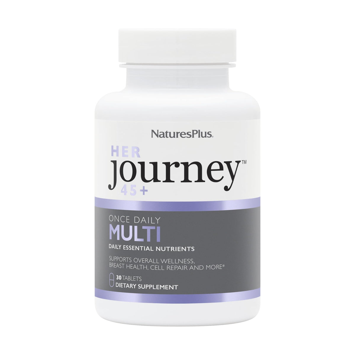 NaturesPlus Her Journey 45+ boîte de 30 comprimés vue de face