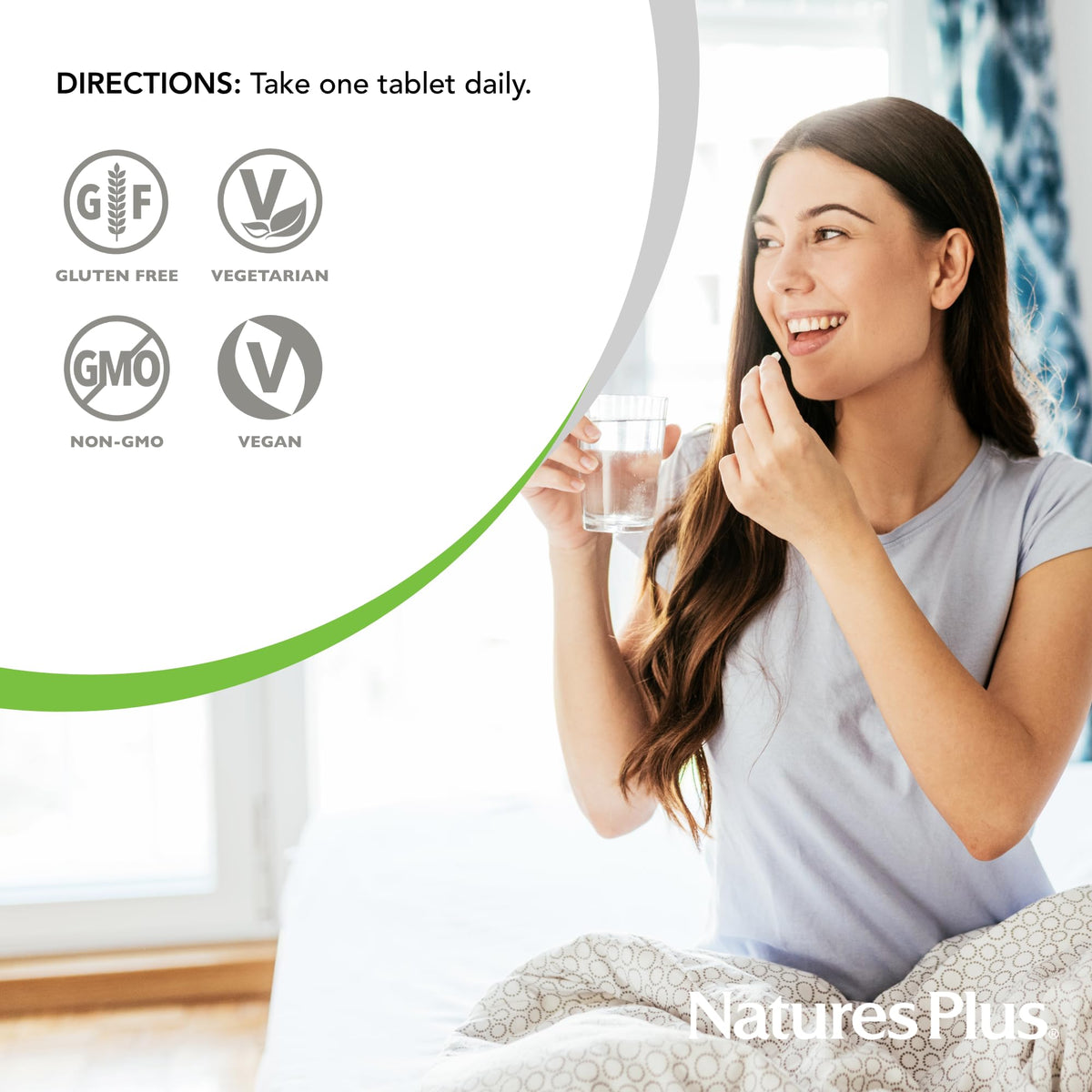 NaturesPlus Her Journey 45+ emballage ouvert avec comprimés visibles