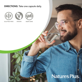 NaturesPlus His Journey vue de côté de la boîte de comprimés