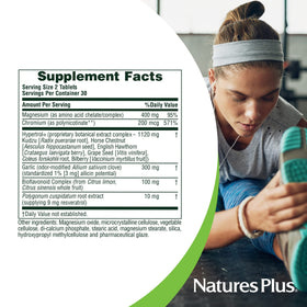 NaturesPlus Hypertrol Rx comprimés avec verre d'eau