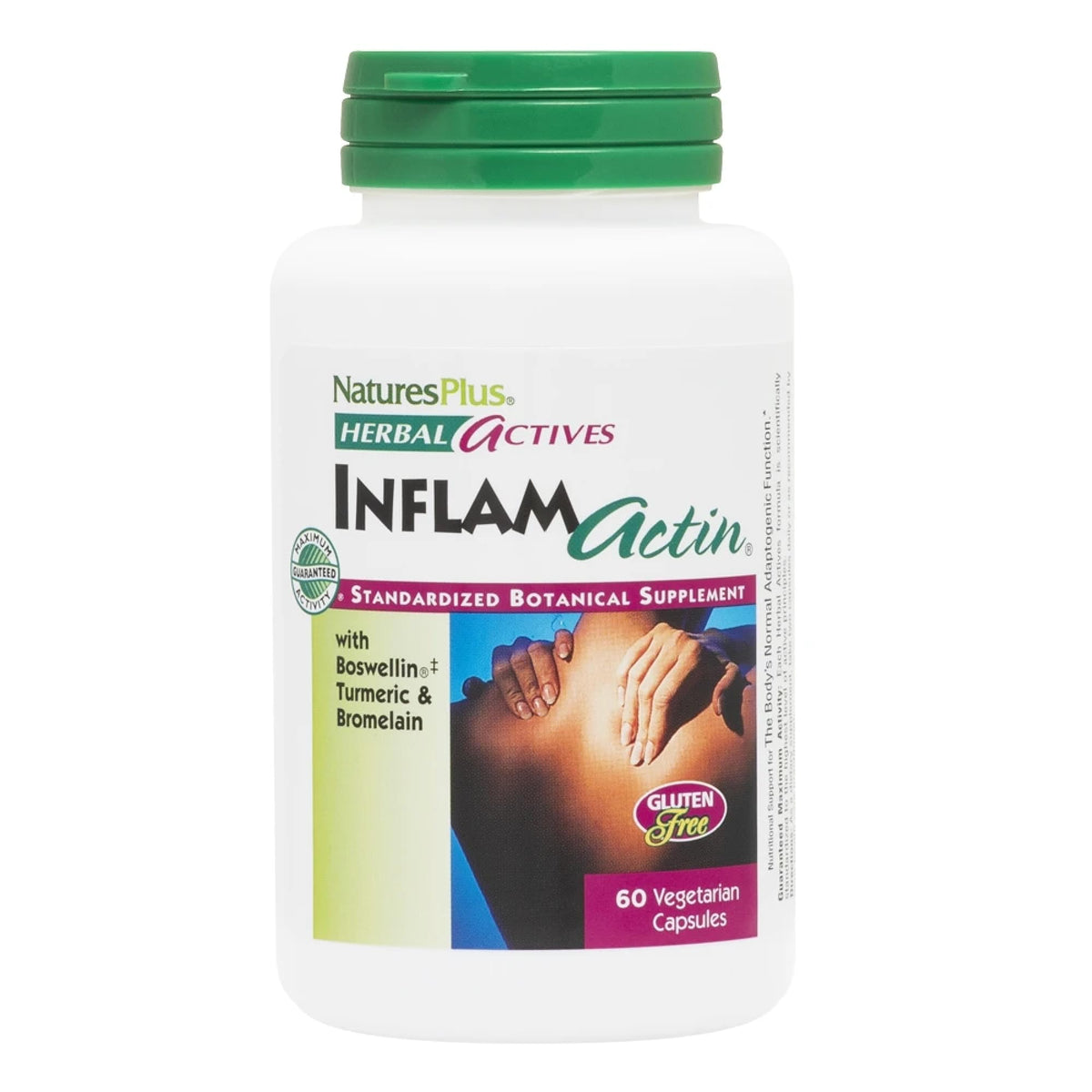 NaturesPlus InflamActin 60 gélules végétariennes en boîte
