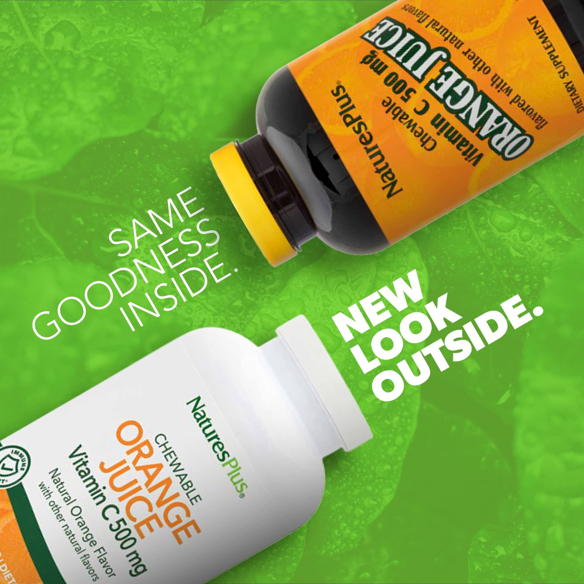 NaturesPlus Jus d'Orange comprimé à mâcher vue de près