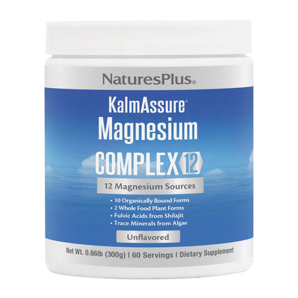 NaturesPlus KalmAssure Complex Magnésium 12 poudre 322g vue de face
