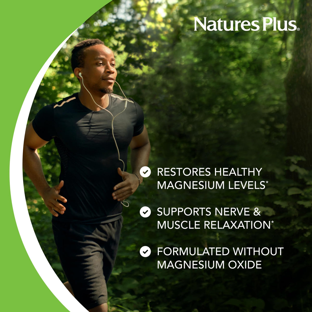 NaturesPlus KalmAssure Magnésium Bisglycinate 180 capsules côté