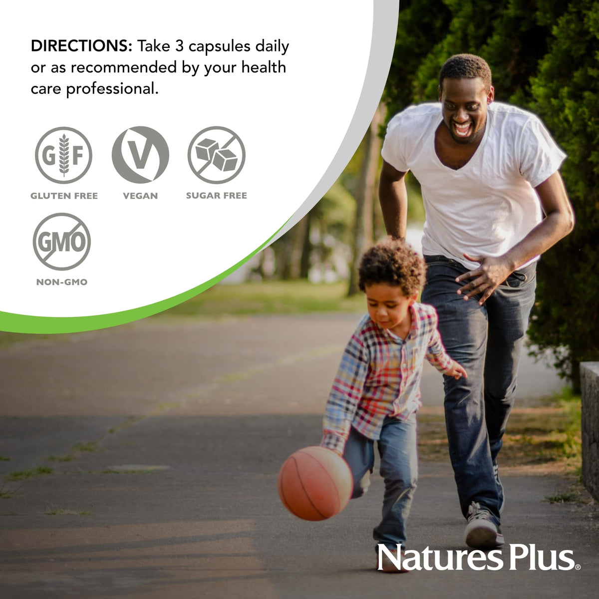 NaturesPlus KalmAssure Magnésium Bisglycinate 180 capsules sur un fond neutre