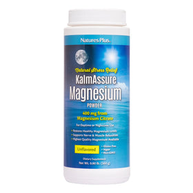 NaturesPlus KalmAssure Poudre de Magnésium 0,8 lb vue de face