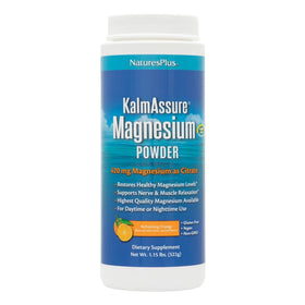 NaturesPlus KalmAssure Poudre de Magnésium 590g Saveur Orange - vue de face