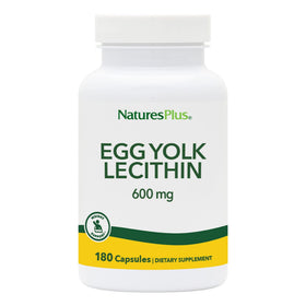 NaturesPlus Lecithine de Jaune d'Oeuf 600 mg capsules front view