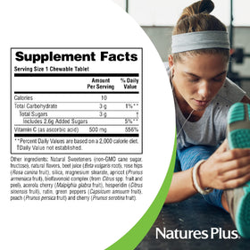 NaturesPlus Lovites comprimés à mâcher, affichage des valeurs nutritionnelles