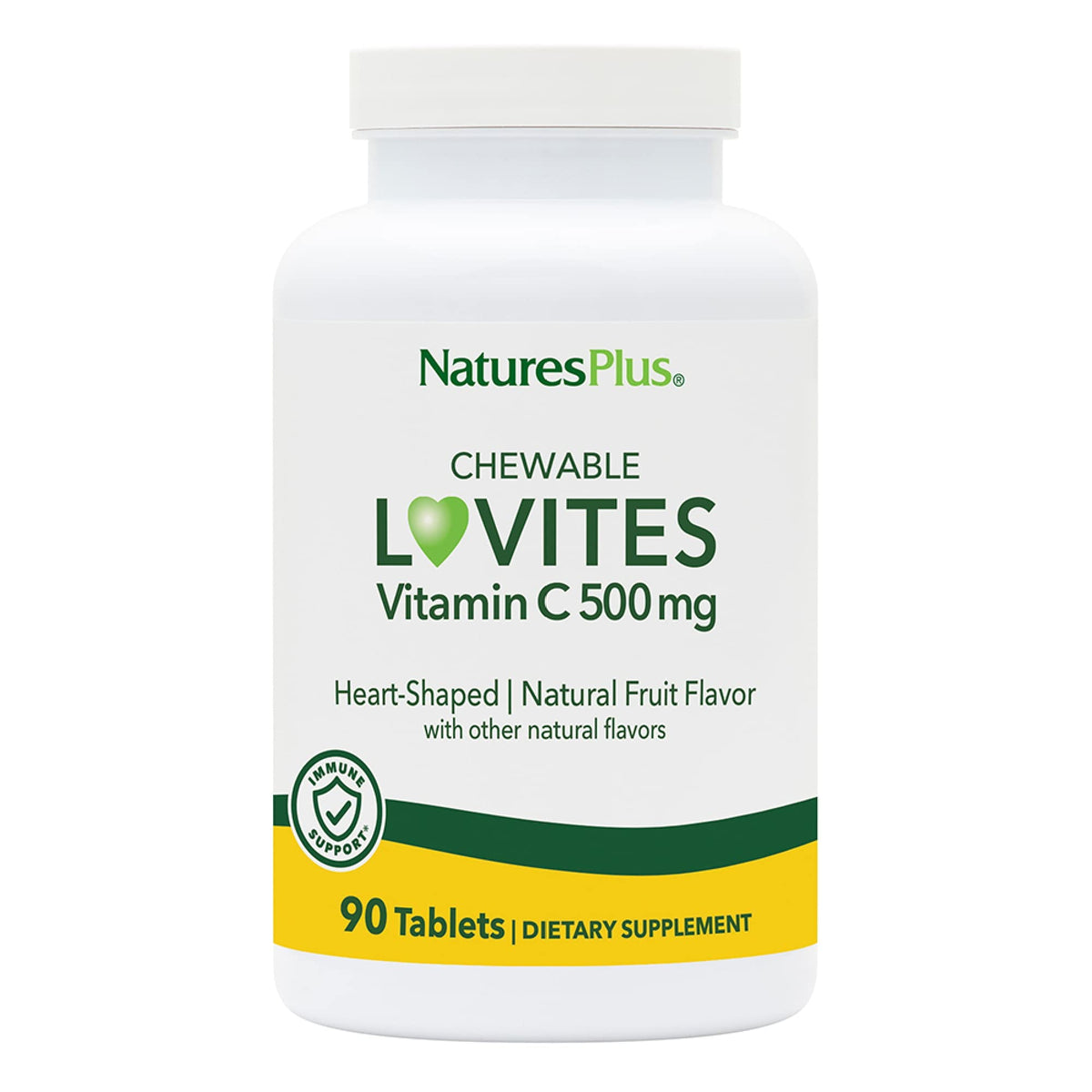 NaturesPlus Lovites comprimés à mâcher en forme de cœur, 90 unités, packaging avant