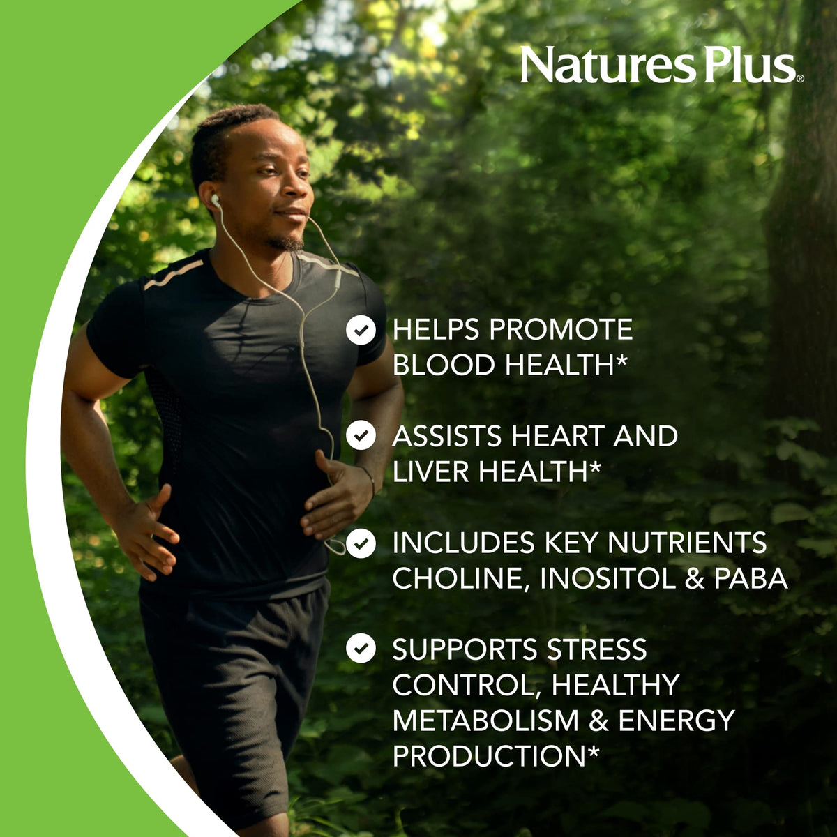 NaturesPlus Mega B-100 Complex flacon ouvert avec comprimés