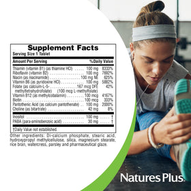 NaturesPlus Mega B-100 Complex, vue de côté de l'emballage