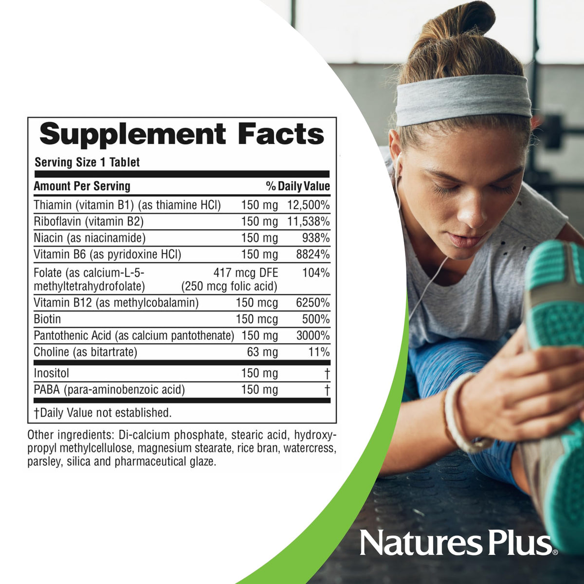 NaturesPlus Mega B-150 comprimés en vue de près